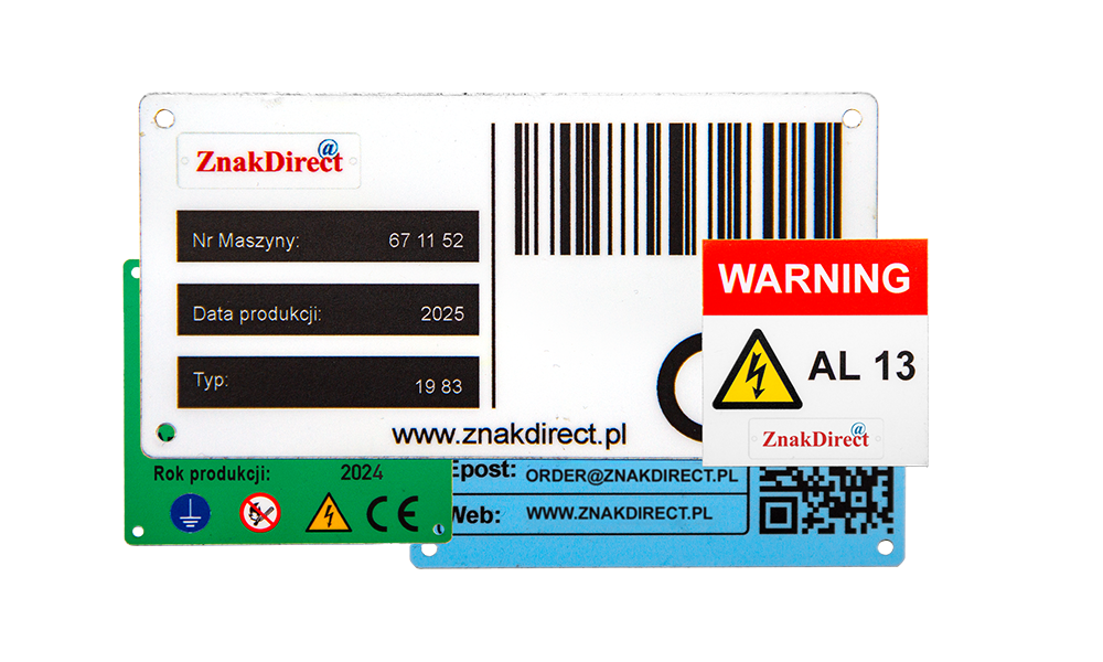 Tabliczki aluminiowe nadruk