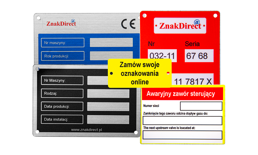Tabliczki plastikowe nadruk