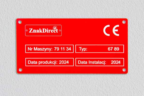 Oznakowanie przycisku plastik grawer
